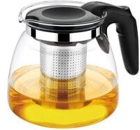 Atraux 900ml Glass Teapot With With Stainless Steel Strainer Infuser (Assorted Colors Of Lid)