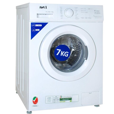 First1 7KG 1000Rpm Front Loading Washing Machine White  FFL-70WH with free installation
