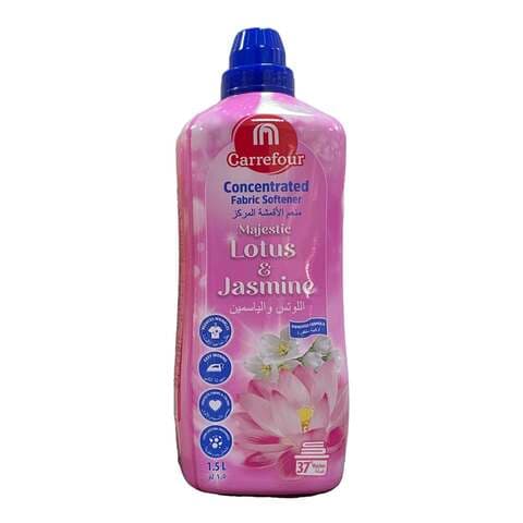 Carrefour Lotus And Jasmine Concentrated Fabric Softener Blue 1.5L