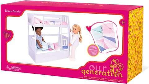 Buy Our Generation 70.37882Z Bunk Bed Toy Home Accessories Set