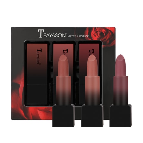 Buy TEAYASON 3-Piece Matte LIpstick Set in UAE