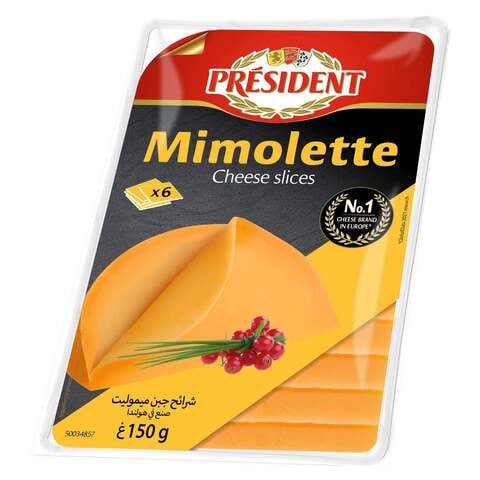 President Mimolette Cheese Slices 150g Online | Carrefour UAE