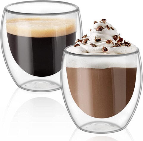 Hot drinks best sale in glass cups