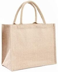 Red Dot Gift Linen Pu Coating Reusable Jute Shopping Bag Beach Blonde Handbags Canvas Tote Bags For Women Grocery Bag Large (1, H30*L40*W15cm)