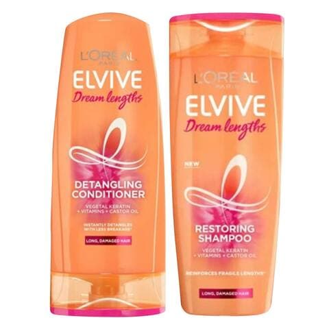 L&#39;Oreal Elvive Dream Lengths Restoring Shampoo 400ml + L&#39;Oreal Elvive Dream Lengths Restoring Conditioner 400ml