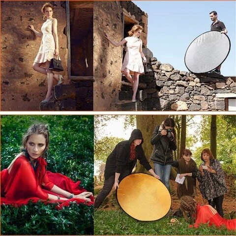 GVM 5-In-1 Collapsible Circular Light Reflector (31&quot;)