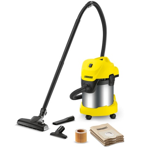 Buy Karcher WD3 1000W 17L Strong Wet Dry Vacuum Cleaner, 16298060Online At  Price AED 333