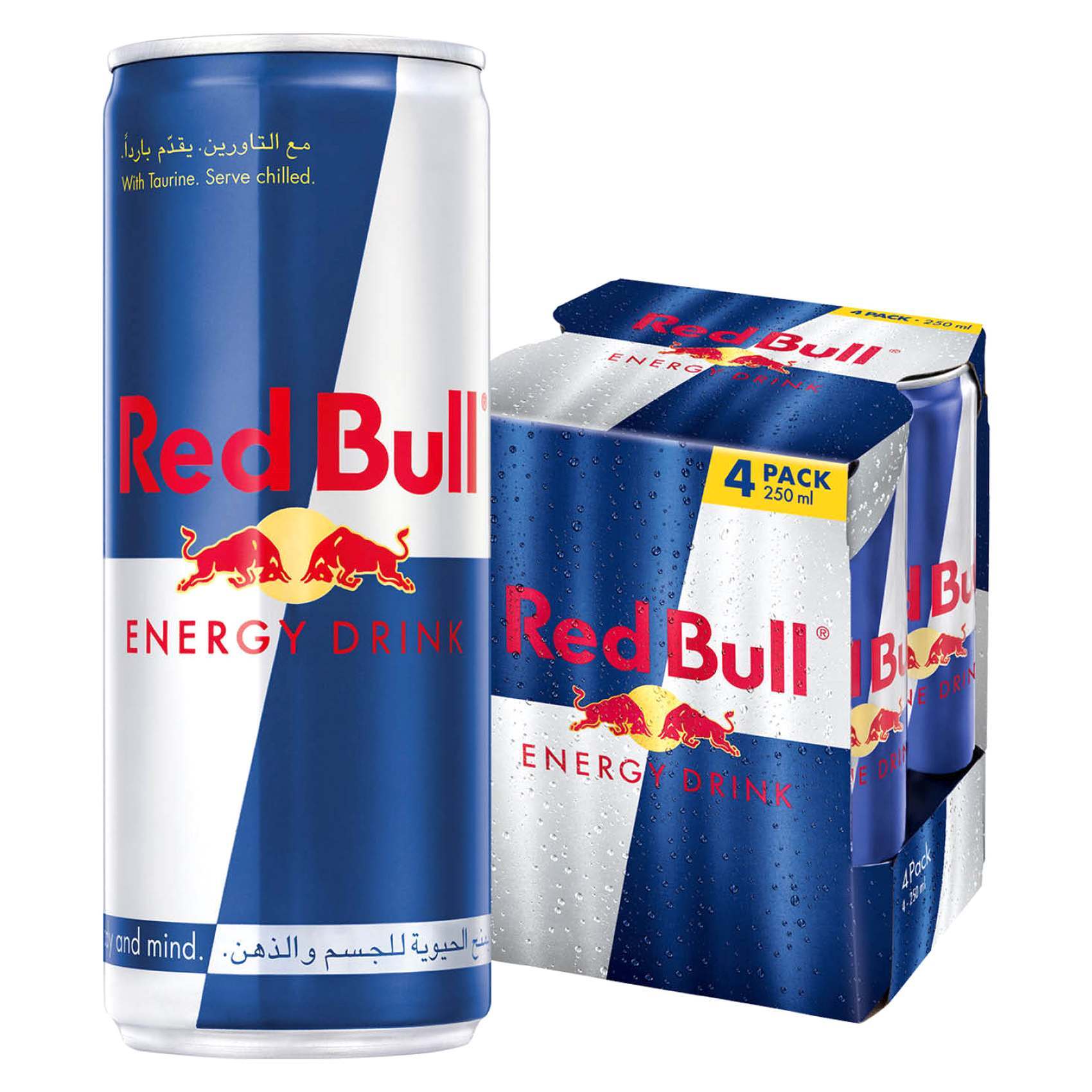 Gør det tungt Rejse tiltale Først Buy Red Bull Energy Drink 250ml Pack of 4 Online - Shop Beverages on  Carrefour UAE