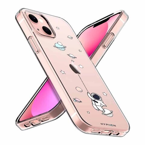 Hyphen Grafik Astro II Printed Snap Case Cover For Apple iPhone 13 Clear