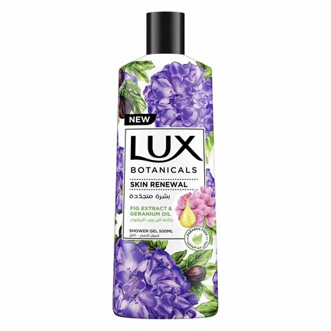 Lux Botanicals Skin Renewal Fig Extract And Geranium Oil Shower Gel 500ml
