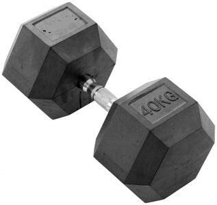 Vour Fitness Hex Dumbells Cast Iron Rubber Encased Hexagonal Home Gym Weight 