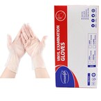 اشتري Disposable Powder Free Vinyl Gloves 100 Pieces Medium في الامارات