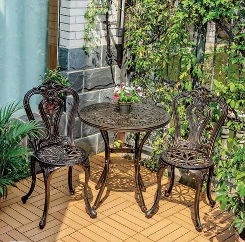 Cast iron bistro cheap set for sale