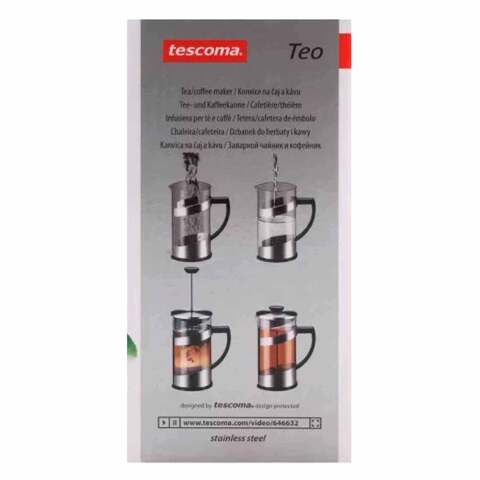 Tescoma 646632 Teo Tea And Coffee Maker Silver And Black 0.6L