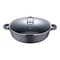 Bergner Novum Shallow Pot With Lid Black 28cm