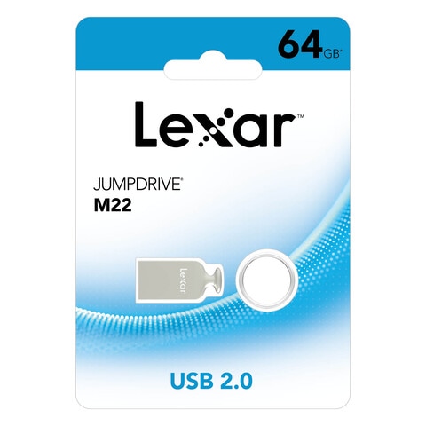 Lexar JumpDrive M22 USB Flash Drive 64GB Silver