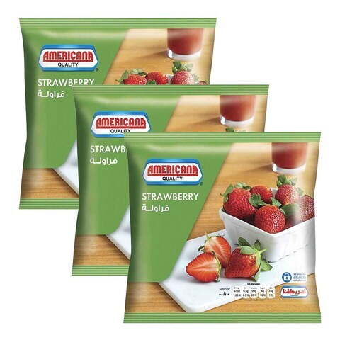 Buy Americana Strawberry 400g Pack of 3 in UAE