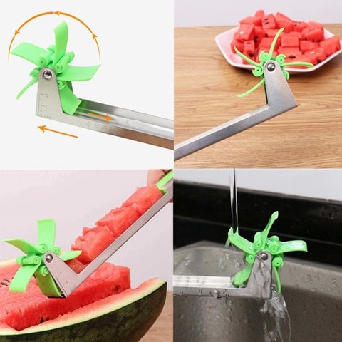 Generic - Stainless Steel Watermelon Slicer Cutter Knife Corer Fruit Vegetable Tools Kitchen Gadgets