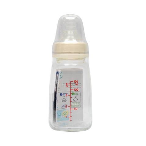 Pigeon Nursing Glass Bottle 0-3m+ 120ml Transparent Cover