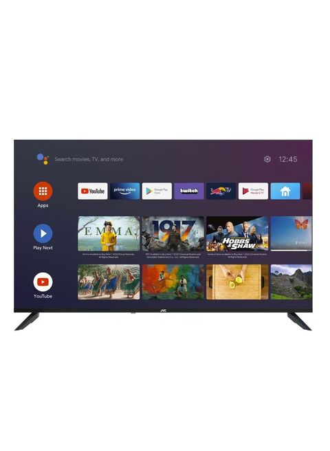 JVC 50 Inch Edgeless 4K UHD Official Google Certified Android Smart TV With Dolby Audio, Chrome Cast Built In And &quot; Ok Google&quot; Voice Remote