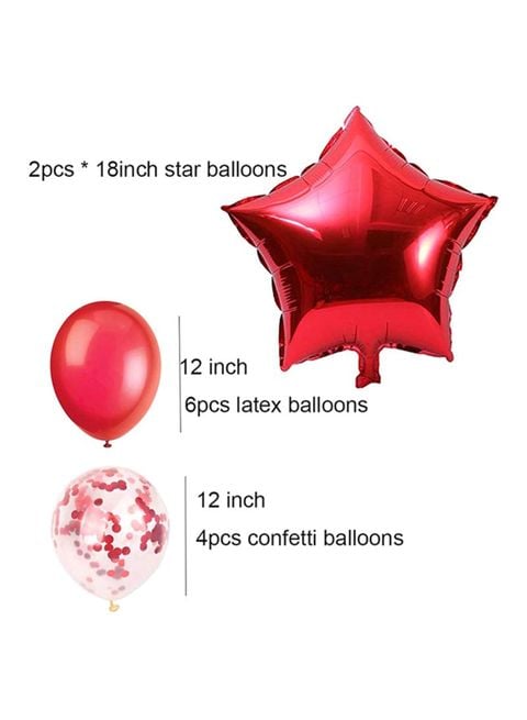 Olliwon 25-Piece Happy Birthday Party Balloon Set 16inch