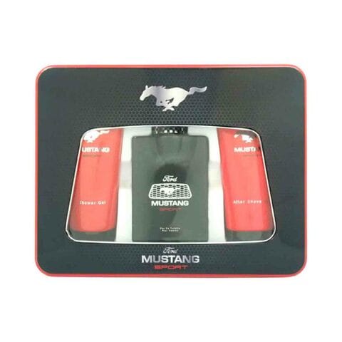 Ford Mustang Sport Gift Set Men Eau De Toilette 100ml With Shower Gel 150ml With After Shave Balm Multicolour 150ml