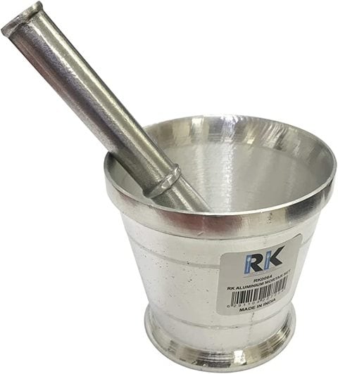 Rk - Aluminium Mortar And Pestle Set 9.3X8.5 Cm-Rk0064