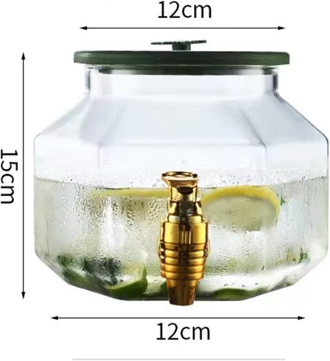 10 litre best sale glass drink dispenser