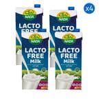 Buy Nada UHT Lacto Free Full Cream Milk 1L Pack of 4 in UAE