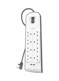 Belkin 2 USB Port With 8 Outlet Surge Protector Multicolour
