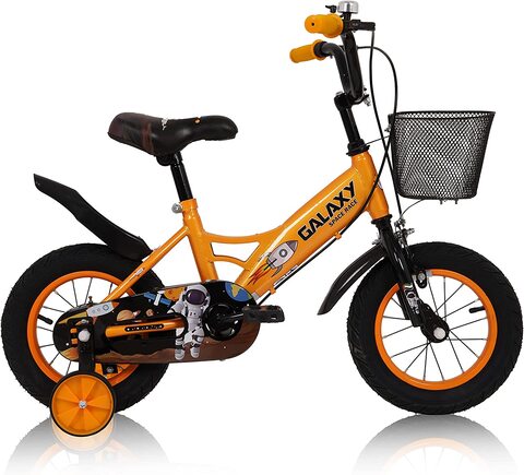 Orange bike 2025 with training wheels