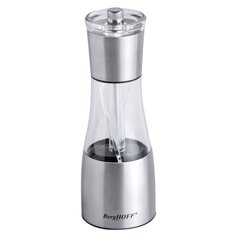 Berghoff Essentials Salt And Pepper Duo Mill Silver 19cm