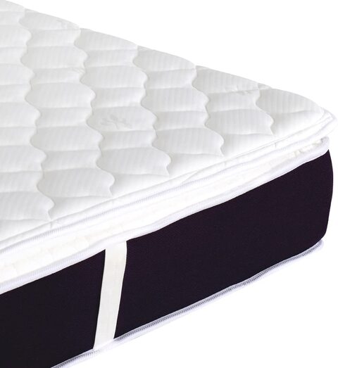 Galaxy Design Spencer Pillow Top Hybrid Latex Spring Mattress (Off-White) - Twin Size ( L x W x H ) 190 x 120 x 26 Cm - 5 Years Warranty.