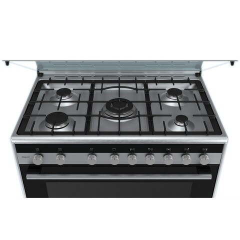 Siemens 5 Burners Free Standing Gas Cooker HG73G6357M Silver 90x60cm