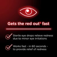 Visine Red Eye Comfort Redness Relief Eye Drops To Help Relieve Red Eyes Due To Minor Eye Irritations Fast, Tetrahydrozoline Hcl, 15ml