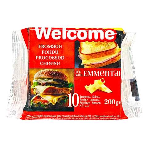 Welcome Cheese Emmental Slices 200GR