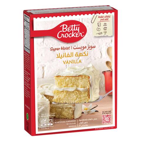 Buy Betty Crocker Super Moist Vanilla  500g in Saudi Arabia