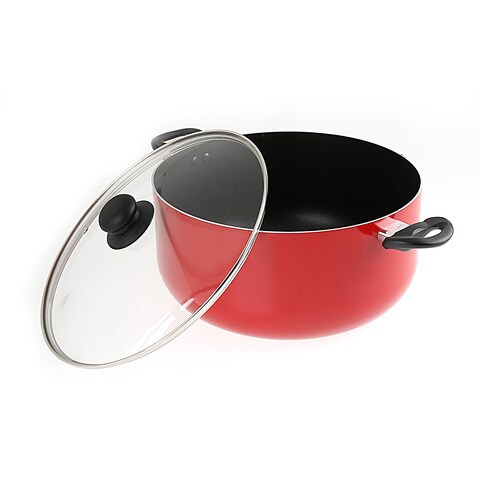 First1 Non-Stick Casserole With Lid Red 30cm