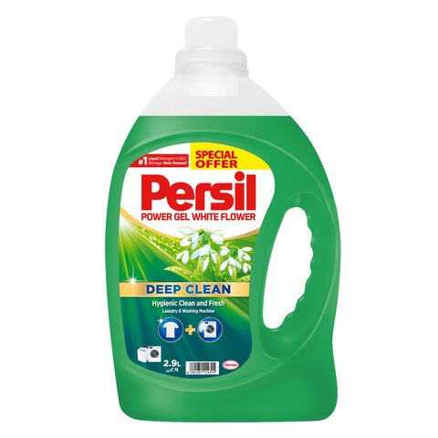 Buy Persil Liquid Detergent Power Gel High Foam White Flower 2.9 L in Saudi Arabia