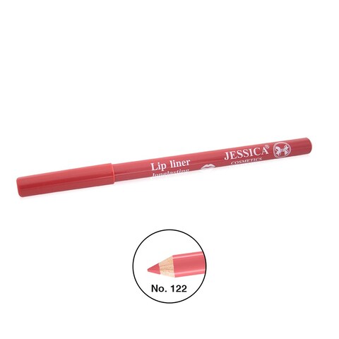 قلم تحديد شفايف طويل الأمد من جيسيكا 122 زهري
