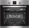 Milton Built-In Electric Oven Stainless Steel Control Pan Double, Black Glass Oven Grill Function ThermostatContr Auto Cooling Fan, Light Inox Color, 60x60 cm Model MOE608S - 1 Year Warranty