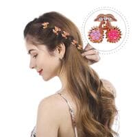 Aiwanto Hair Clips Girls Beautiful Hair Accessories 2 Pcs -Blue &amp; Pink