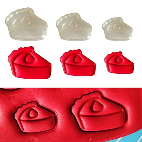 Generic 3 Different Sizes Pastries Cakse Shape Cookies Fondant Clay And Dough Cutter With Imprint Draw Paint Stencil Sugar Craft Tool Cake Decoration Kids Educational Toys.