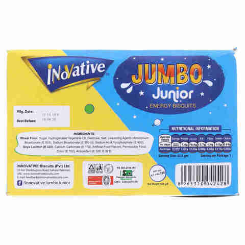 Inovative Jumbo Junior Energy Biscuits 24 Ticky Packs
