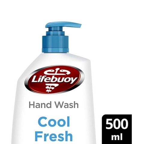 Lifebuoy Anti-Bacterial Liquid Hand Wash For Refreshing Hand Hygiene Cool Fresh 500ml