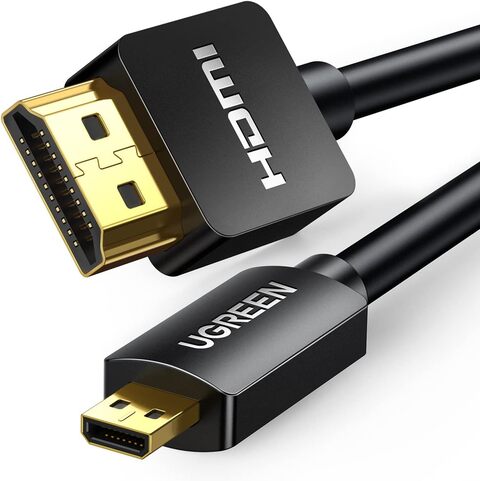 Buy Ugreen 30103 Micro HDMI To HDMI Adapter Cable, Male to Male High Speed  HDMI Cable, Supports 3D 4K 60Hz 1080P Audio Return, 2 Meter, Black Online -  Shop Electronics & Appliances