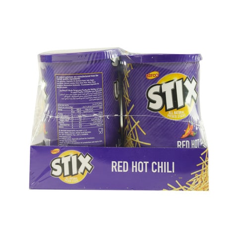 Kitco Stix Red Hot Chili Potato Sticks 45g Pack of 6