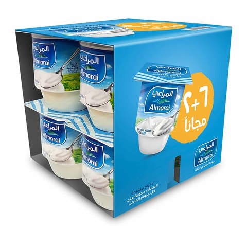 فكر لا يطاق اصنع رجلا ثلجيا  Buy Almarai Natural Yogurt, 105 gm - Pack of 6+2 Online - Shop Fresh Food  on Carrefour Egypt