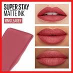 Buy Maybelline Superstay Matte Ink Liquid Lipstick, Long-Lasting Matte Finish Liquid Lip Makeup, Highly Pigmented Color, Ringleader, 0.17 Fl. Oz in UAE