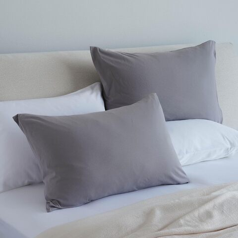 White and store grey pillow cases